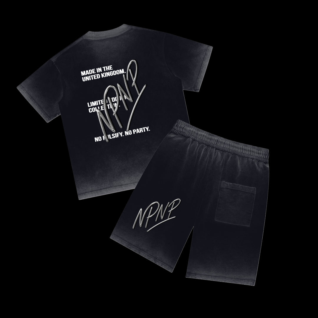 "No Party" Reverse Dyed Set