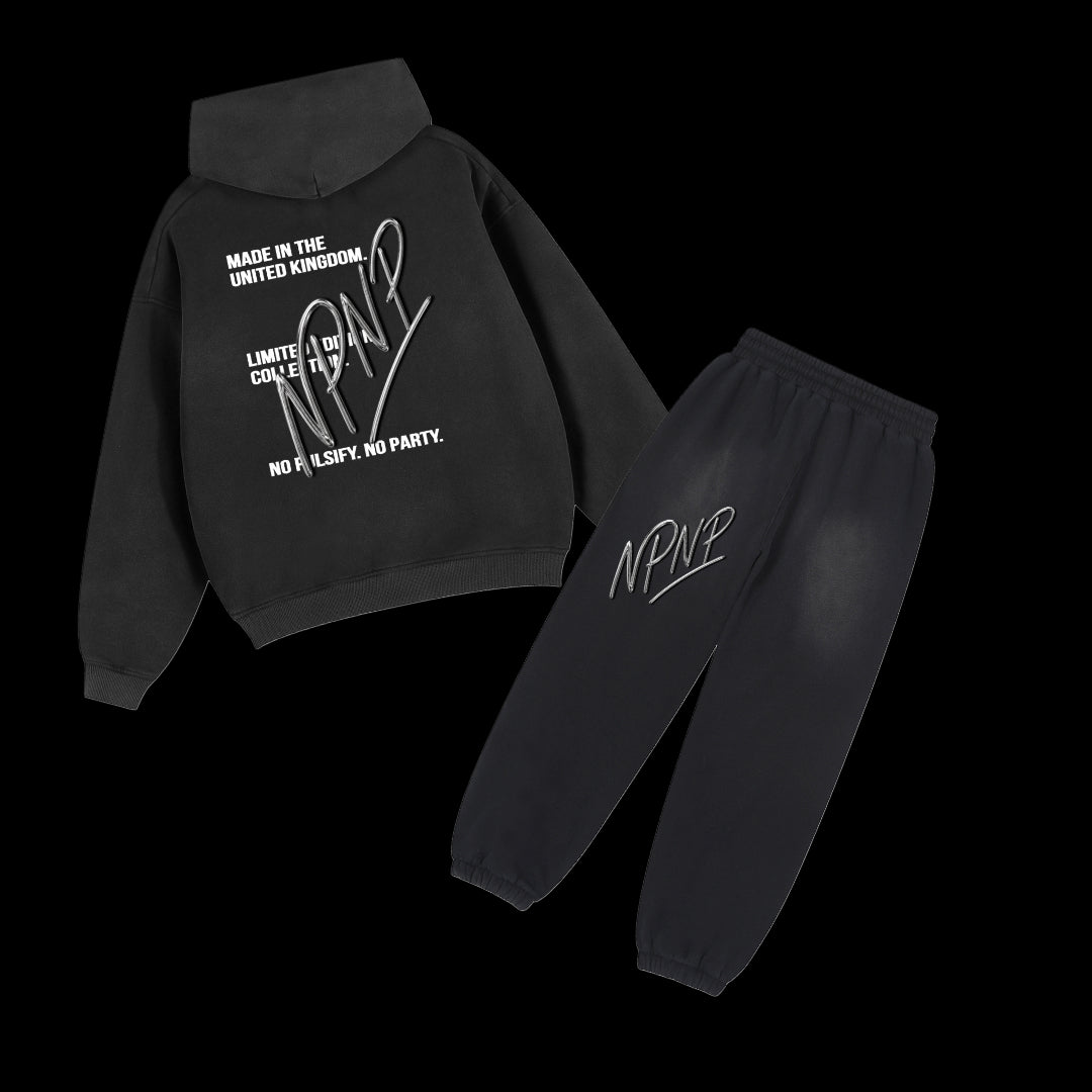 "No Party" Washed Tracksuit