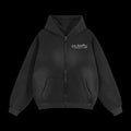 "No Party" Washed Zip Hoodie